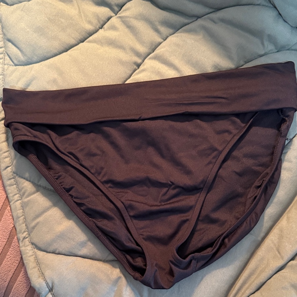 Seafolly Fold-Over Bikini Bottom in Black